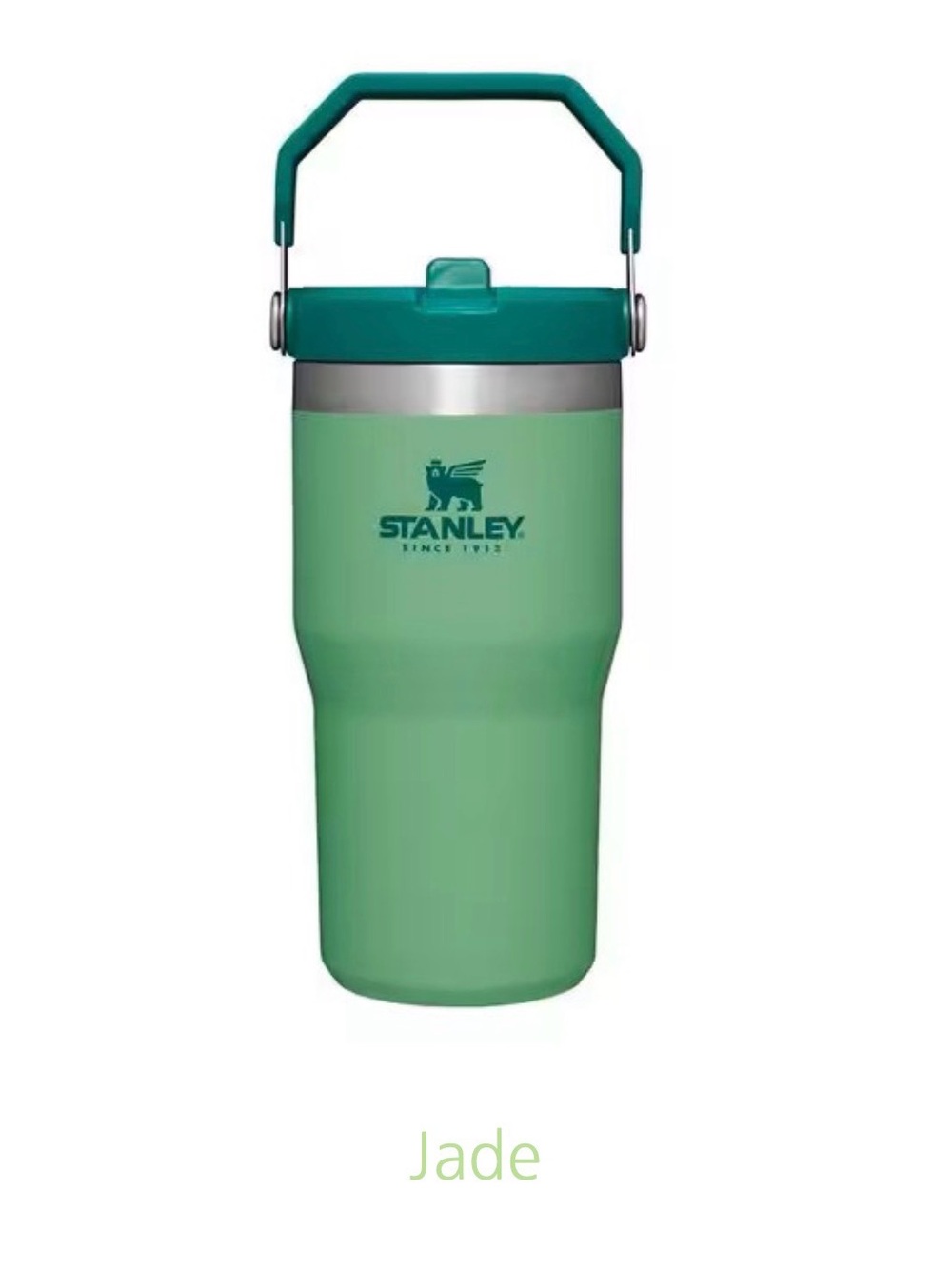 Stanley Jade Green Insulated Tumbler with Carry Handle